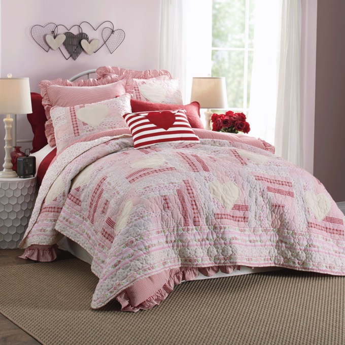 Railroad Stripe Down-Alternative 3-Piece Comforter Set, , large