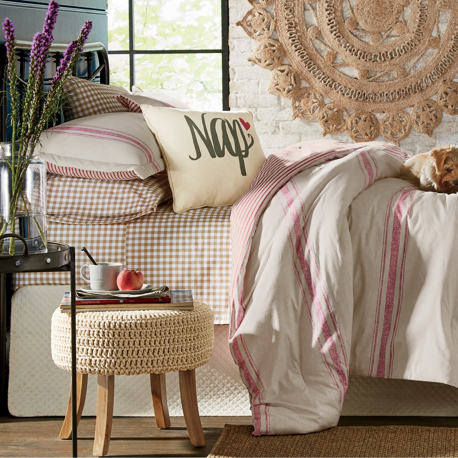 Farmhouse Stripe Quilt Set Cottage Classics Farmhouse Stripe