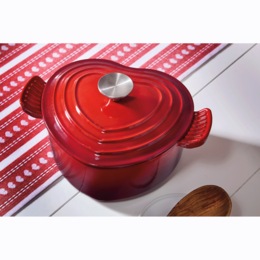 Heart Shaped Cast Iron Dutch Oven, , large
