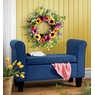 Purple Daisy and Yellow Sunflower Wreath, , large