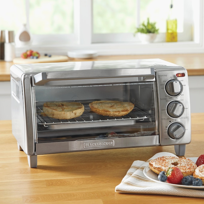 Black+Decker 4-Slice Toaster Oven, , large