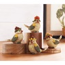 Set Of 4 Harvest Bird Figurines, , large