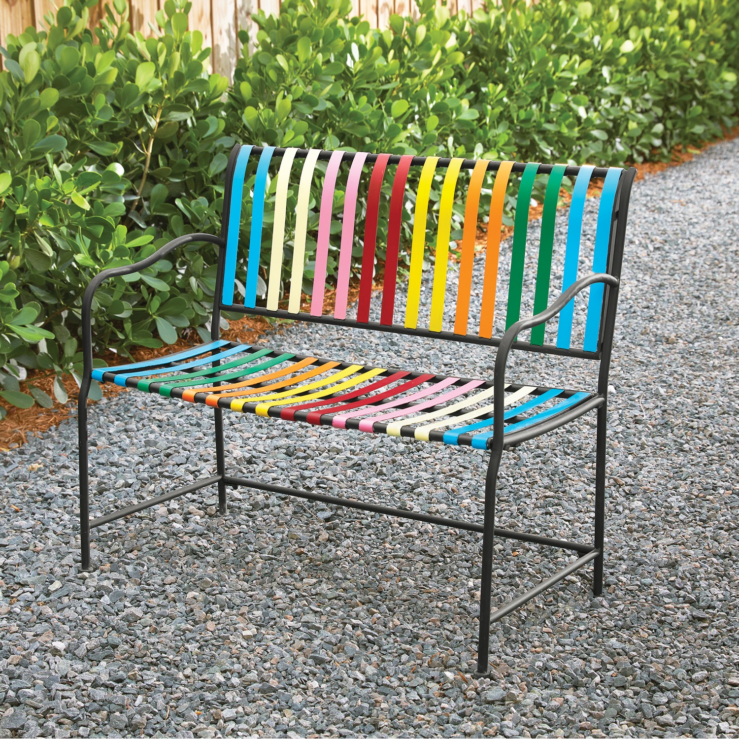 Rainbow Patio Bench Country Door
