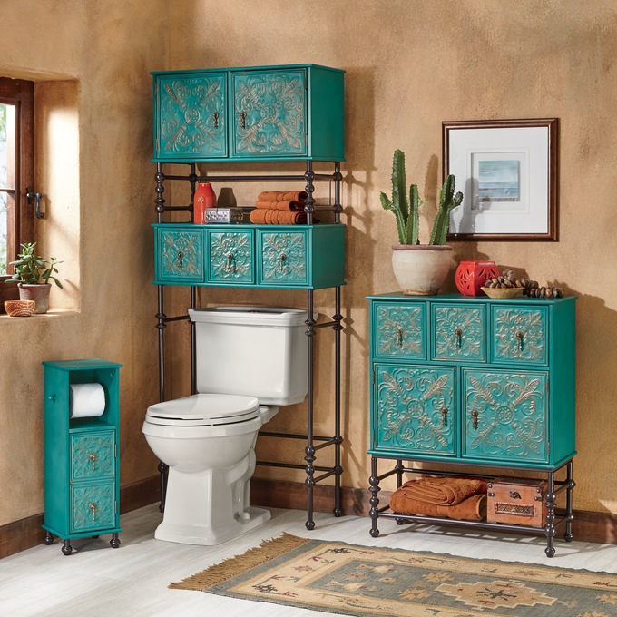 Embossed Floral Bathroom Furniture | Country Door