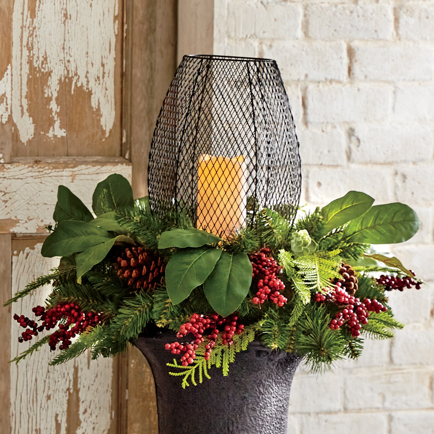 Urn Planter And Christmas Urn Filler Country Door