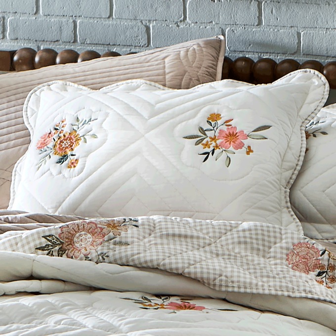 Everlee Embroidered Sham, , large