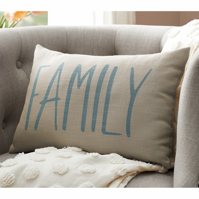 Personalized Family Accent Pillow, , large