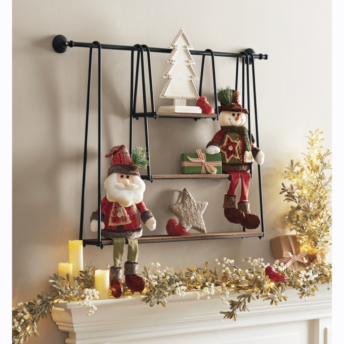 Lit Frosted Berry Garland, , large