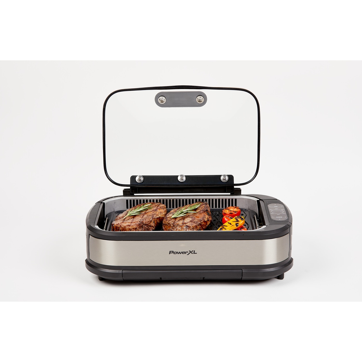 PowerXL Smokeless Indoor Grill With Hinged Glass Lid PXLSG, Color