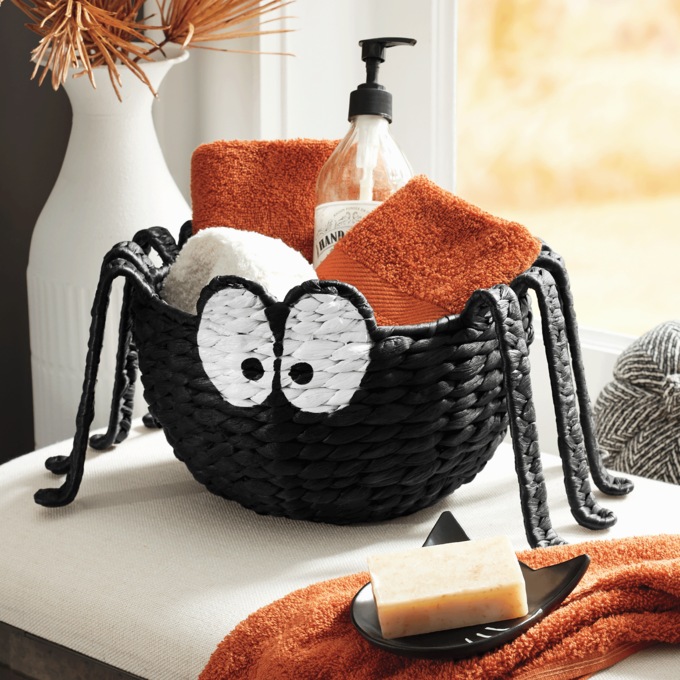 Woven Figural Halloween Basket, , large