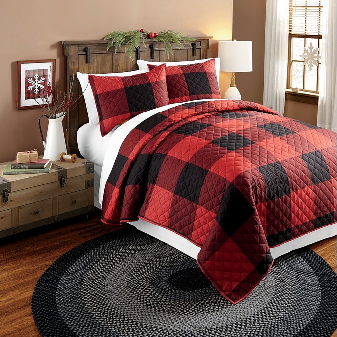 Twillish Buffalo Check Oversized Quilt, , large