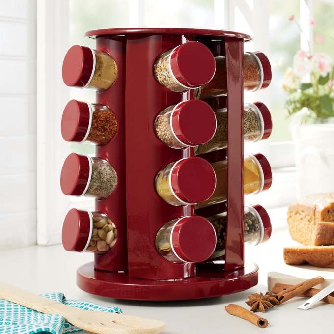 16-Jar Spinning Spice Rack, , large