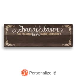 Personalized Grandchildren Wall Art, , large