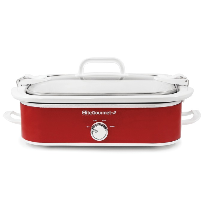 Elite Gourmet 3.5-Quart Slow Cooker with Locking Lid, , large