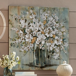 Jar of Flowers Canvas, , large