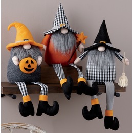 Set of 3 Halloween Gnomes, , large