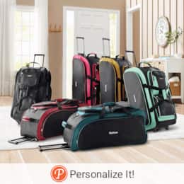 Personalized Multi Pocket Upright Duffel by Travelers Club, , large