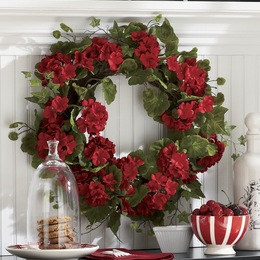 Geranium Wreath, , large