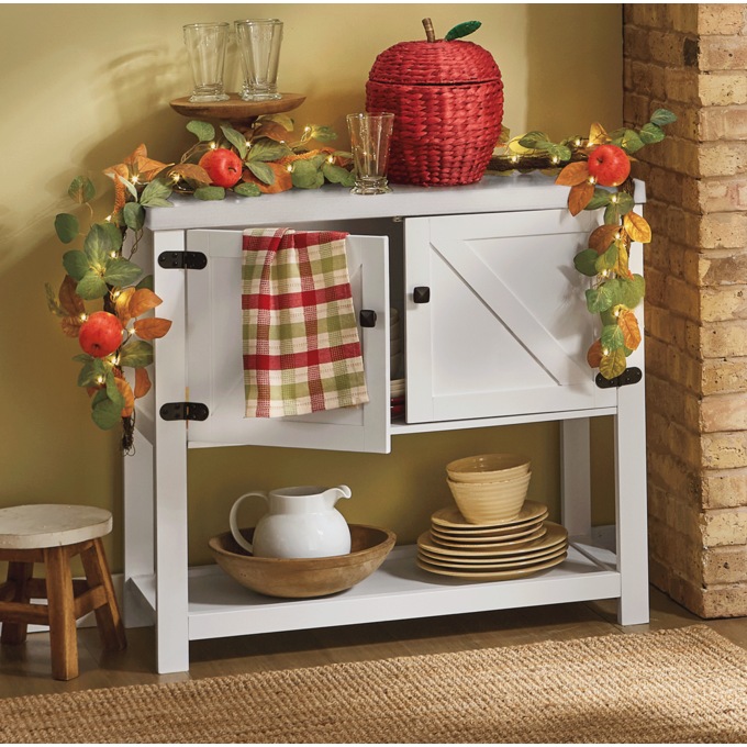 Barn Door Omega Sideboard, White, large