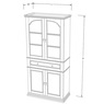 Arwen Cabinet with Built-In Lit Hutch, , large