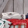Holly Berry Embroidered Cotton Flannel Sheet Set, , large