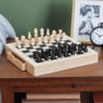 Personalized Wooden Checkers/Chess Board Set, , large