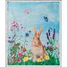 Spring Bunny Novelty Sherpa Throw, , large