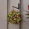 Lit Cedar Berry Pinecone Hanging Ball, , large