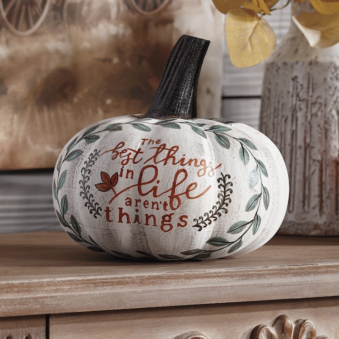 Best Things in Life Carved Pumpkin, , large