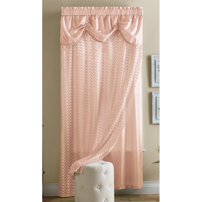 Chantal Layered Panel With Attached Valance Country Door
