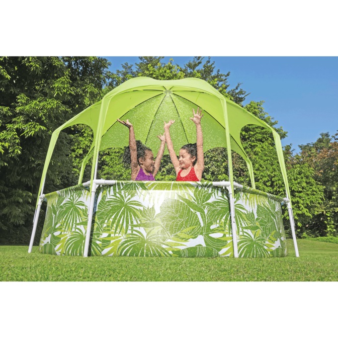 Bestway Splash in The Shade Play Pool, Green Palms, large