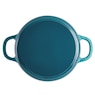 Crock Pot Artisan 5-qt. Enameled Cast Iron Dutch Oven with Lid, Teal Ombre, large