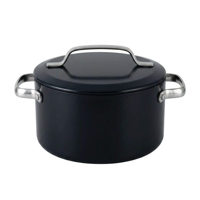 Gotham Steel 11-Piece Modern Kitchen Cookware Set, Black, large