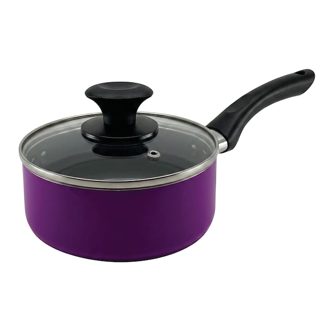 Ginny's 22-Piece Ceramic Cookware Set, Purple Punch, large