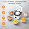 Rice Robot Compact Rice Cooker with Color Coded System, White, large