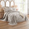 Alice Floral Chenille Bedspread, Gray, large