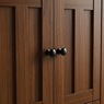 Katie Microwave Stand with Hutch, Black Walnut, large