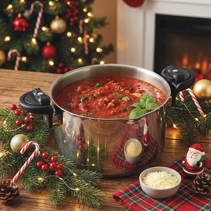 Gotham Steel 5-Quart Pasta Pot, Stainless Steel, large