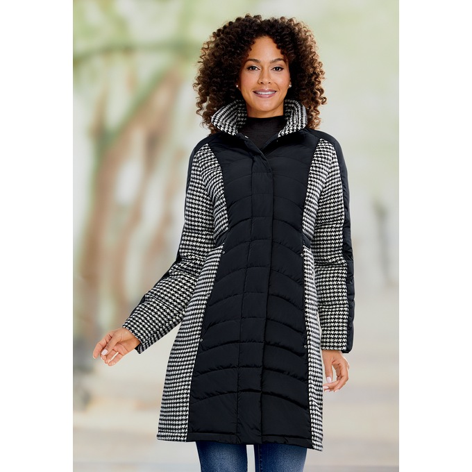Snowfall Pattern Puffer Parka, , large