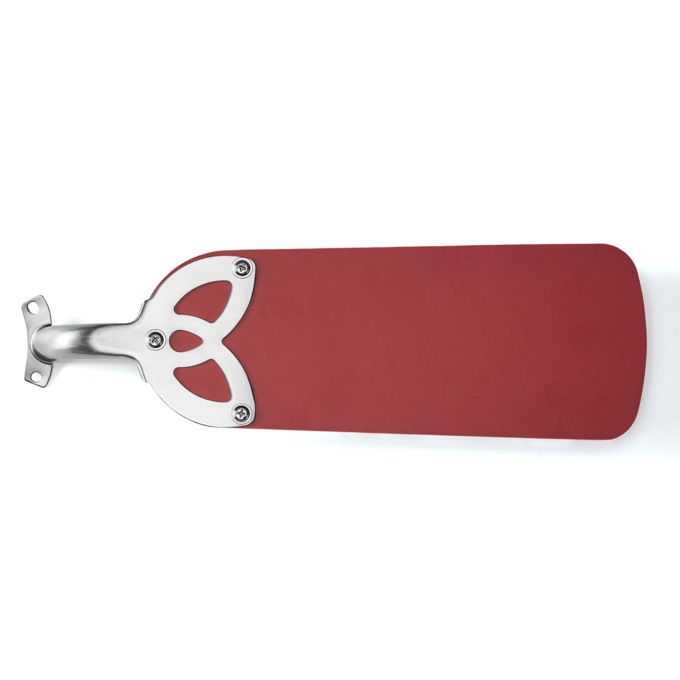 30-Inch Reversible Blade Ceiling Fan with Light, Red, large
