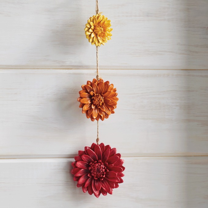 Set of 3 Hanging Mums, , large