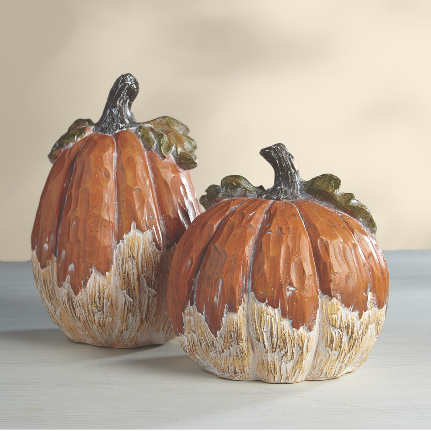 Set Of 2 Decorative Pumpkins Country Door