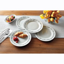 Set of 4 Religious Plates, , large