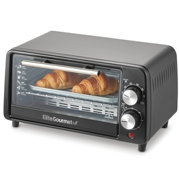 Elite Gourmet 4-Slice Countertop Toaster Oven with Crumb Tray, , large