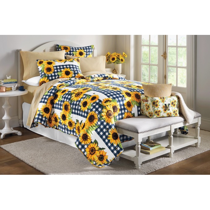 Sunflower 3-Piece Quilt Set, , large