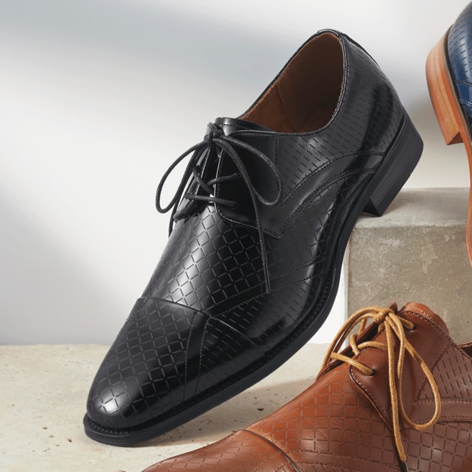 Stacy Adams Hobson Laser-Cut Oxford, , large