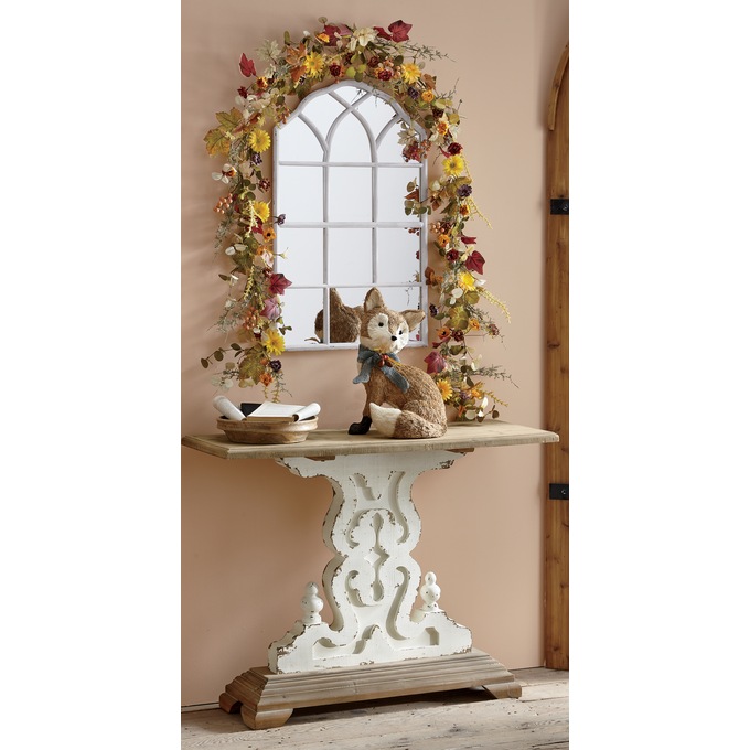 Maeve solid hotsell wood console table