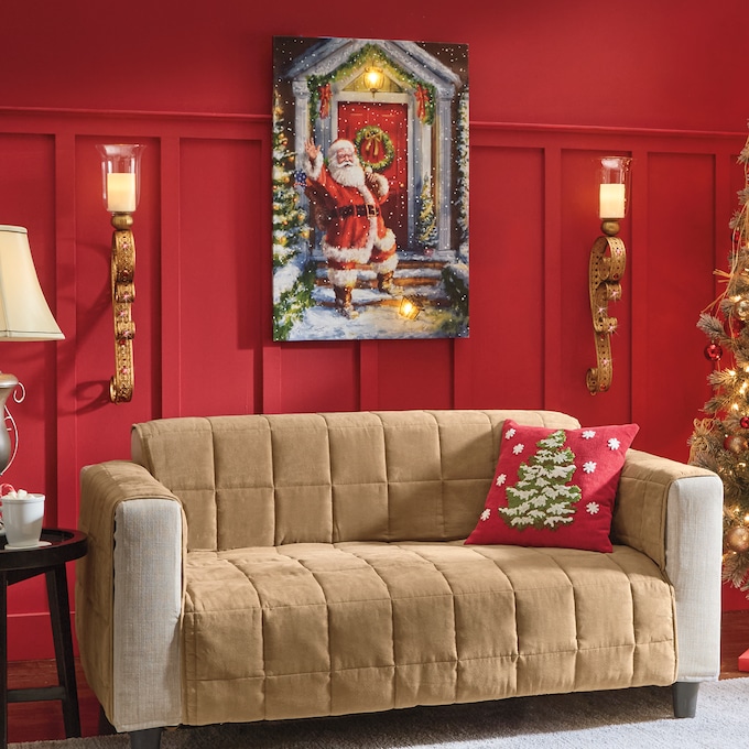 Light Up Santa Claus Canvas, , large