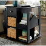 Admiral Rotating End Table with Storage, , large