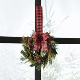 Hanging Mini Christmas Wreath, , large